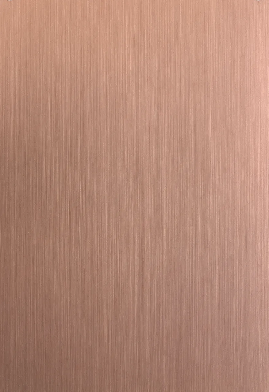 Campione della finitura Patinato Rosa su ottone, a risoluzione piena