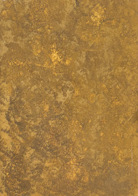 Campione della finitura Effetto Marmo Arrugginito su ottone